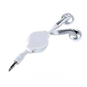 audifonos alambricos enrollables con polea