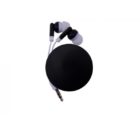 audifonos alambricos con base para guardar