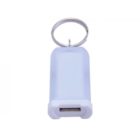 Llavero y cargador universal USB para auto de un solo puerto