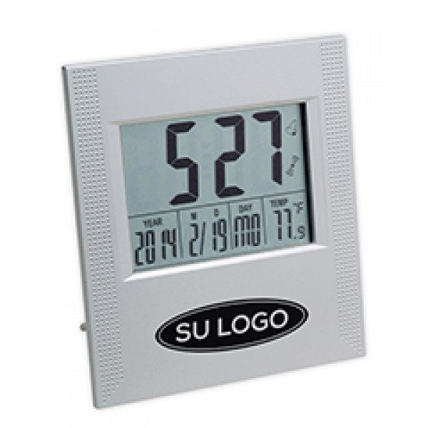 Reloj Wuhan con termómetro y calendario